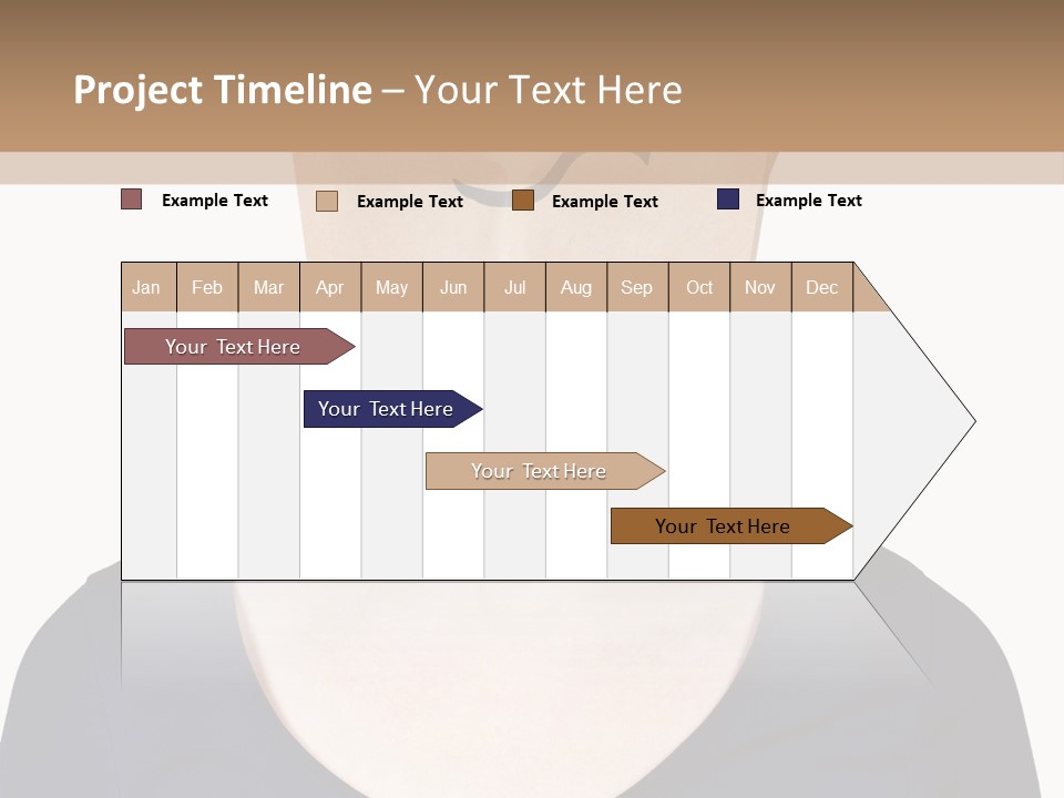 Copy Space Reflect On White PowerPoint Template