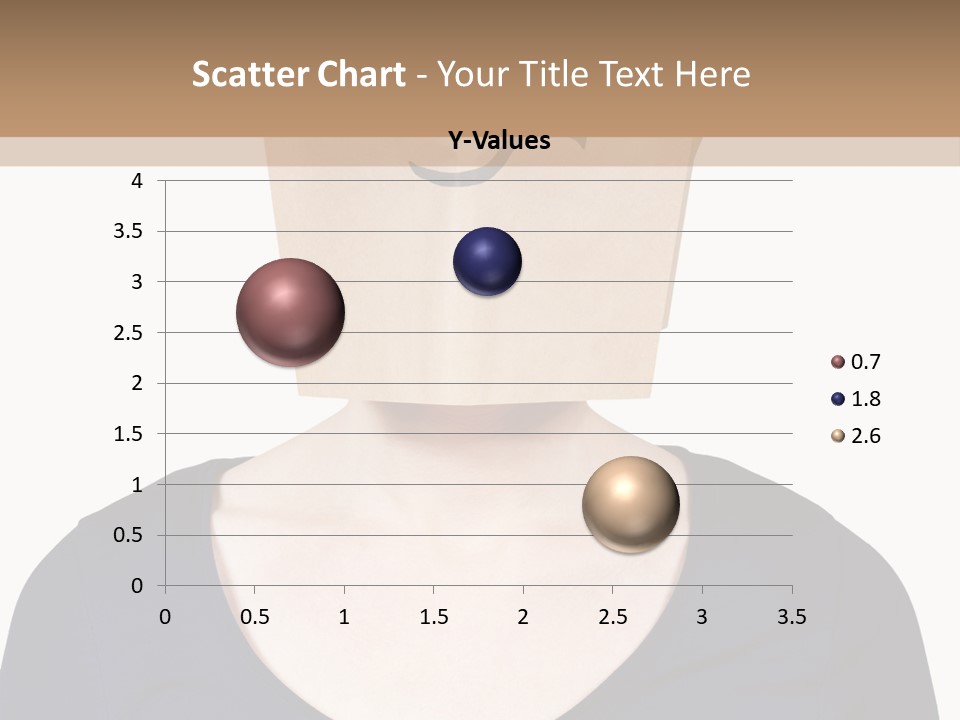 Copy Space Reflect On White PowerPoint Template