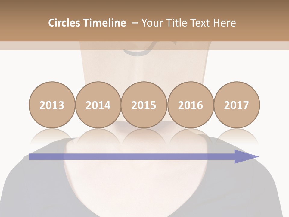 Copy Space Reflect On White PowerPoint Template