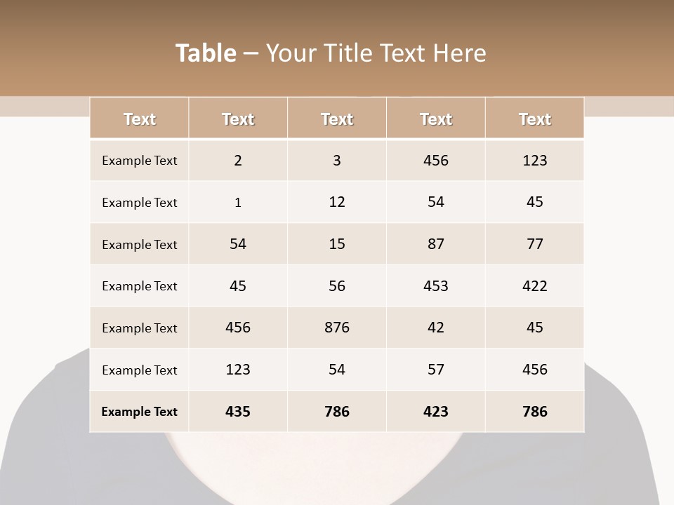 Copy Space Reflect On White PowerPoint Template