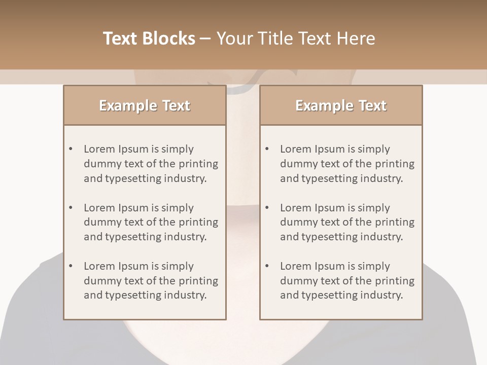 Copy Space Reflect On White PowerPoint Template