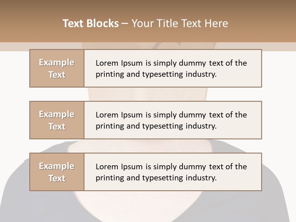 Copy Space Reflect On White PowerPoint Template