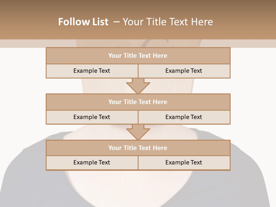 Copy Space Reflect On White PowerPoint Template