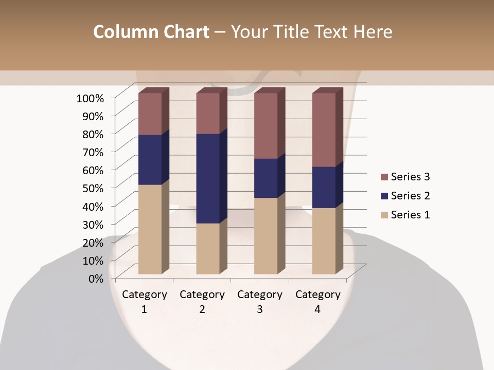Copy Space Reflect On White PowerPoint Template