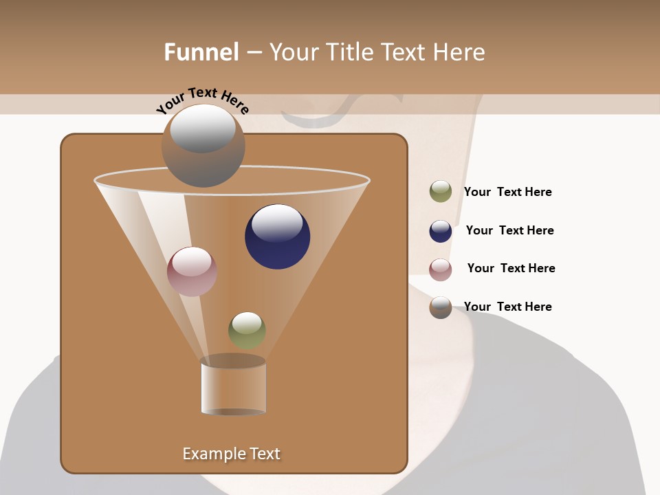 Copy Space Reflect On White PowerPoint Template