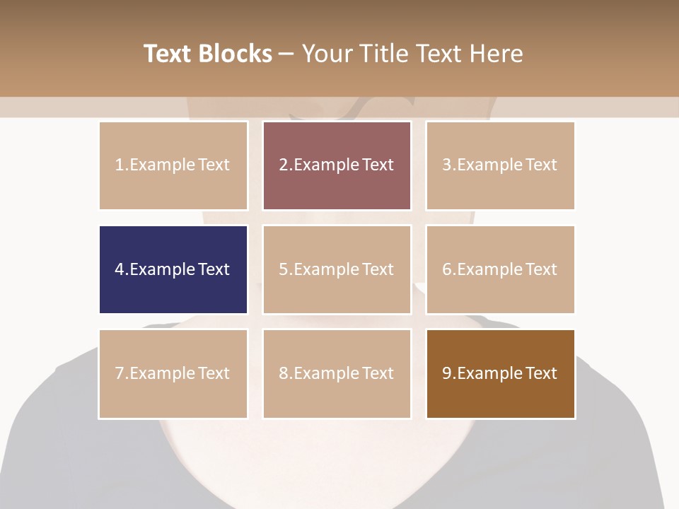 Copy Space Reflect On White PowerPoint Template