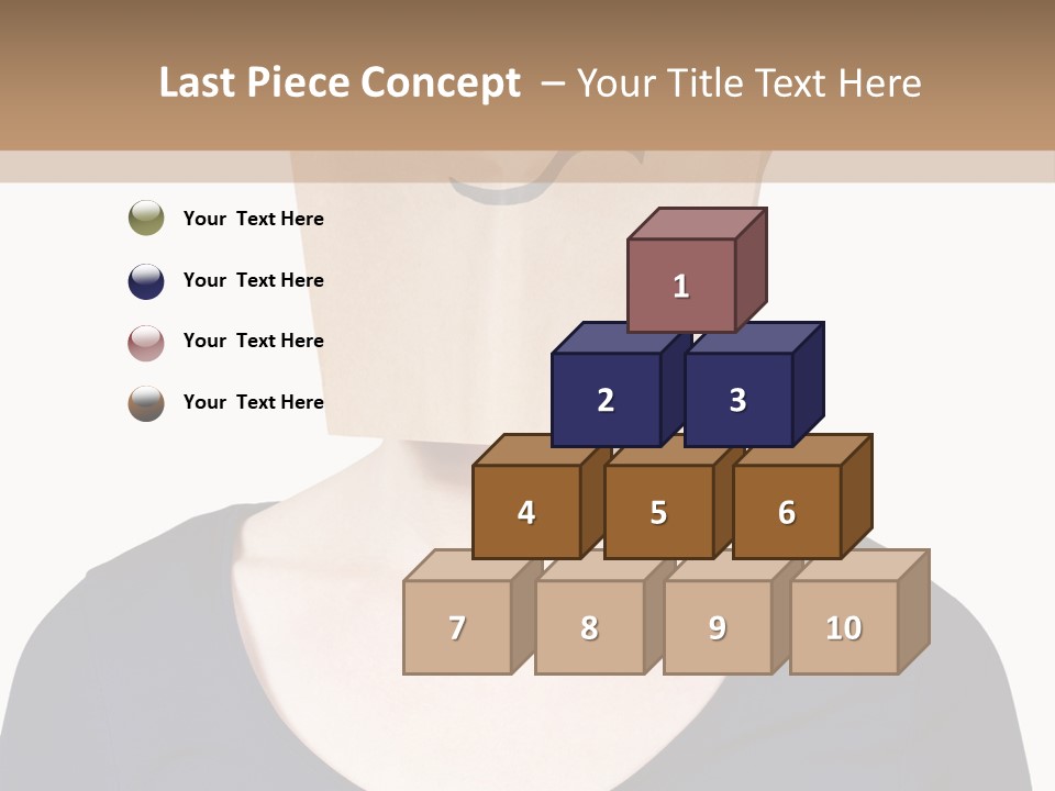Copy Space Reflect On White PowerPoint Template