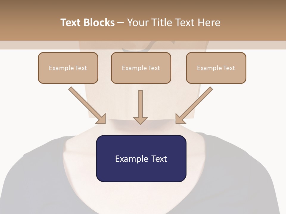 Copy Space Reflect On White PowerPoint Template