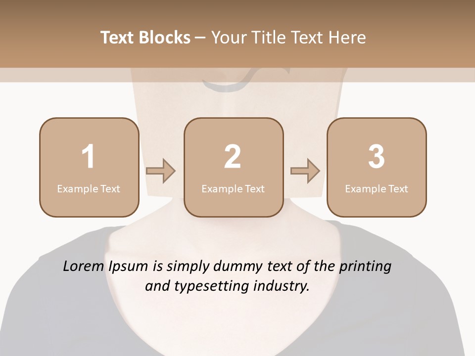 Copy Space Reflect On White PowerPoint Template