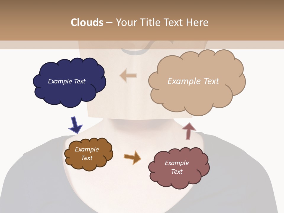 Copy Space Reflect On White PowerPoint Template