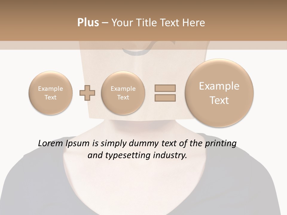 Copy Space Reflect On White PowerPoint Template