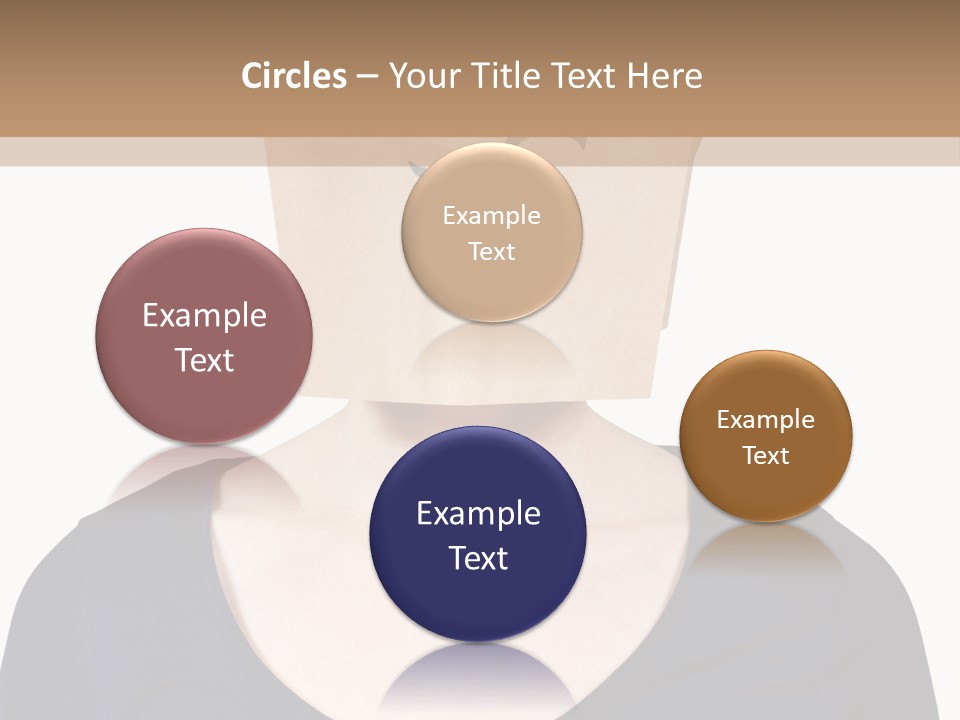 Copy Space Reflect On White PowerPoint Template