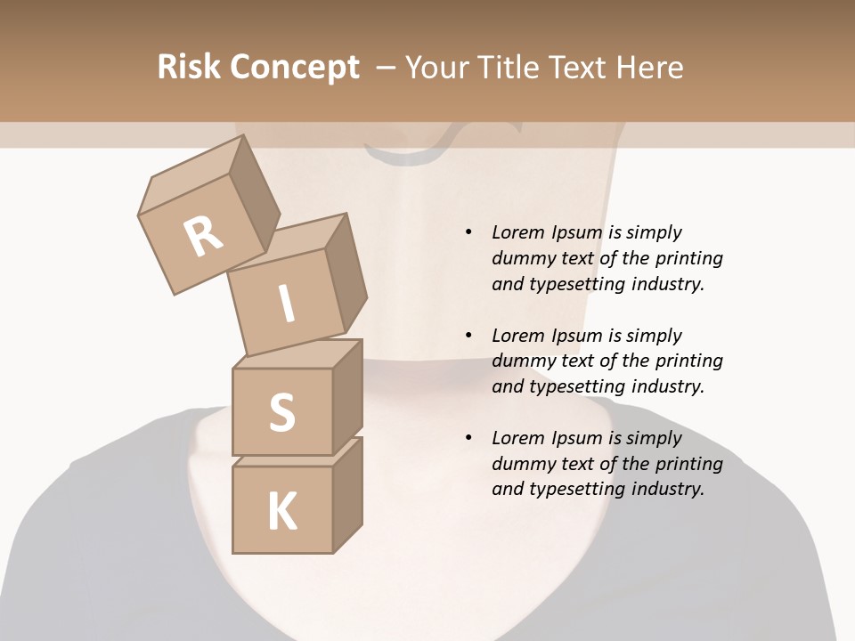 Copy Space Reflect On White PowerPoint Template