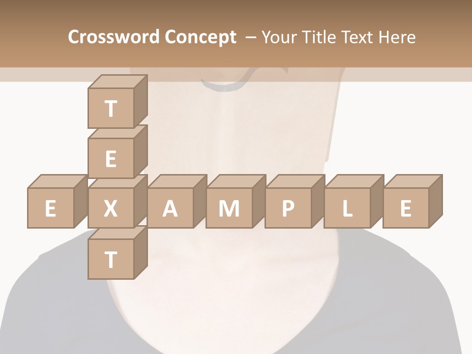 Copy Space Reflect On White PowerPoint Template
