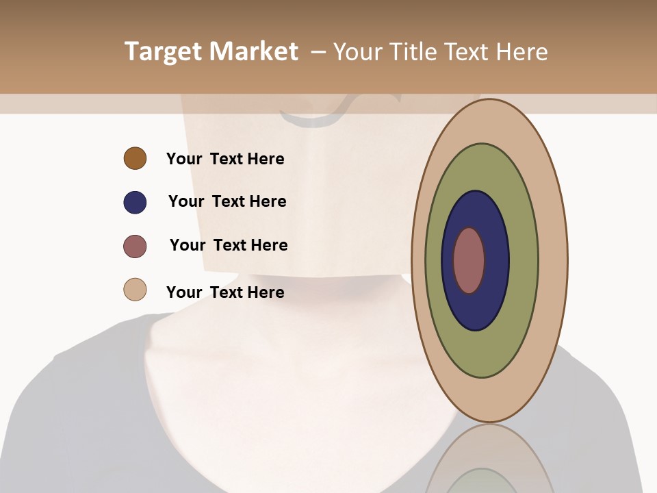 Copy Space Reflect On White PowerPoint Template