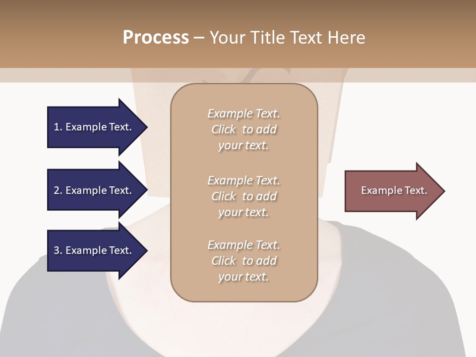 Copy Space Reflect On White PowerPoint Template