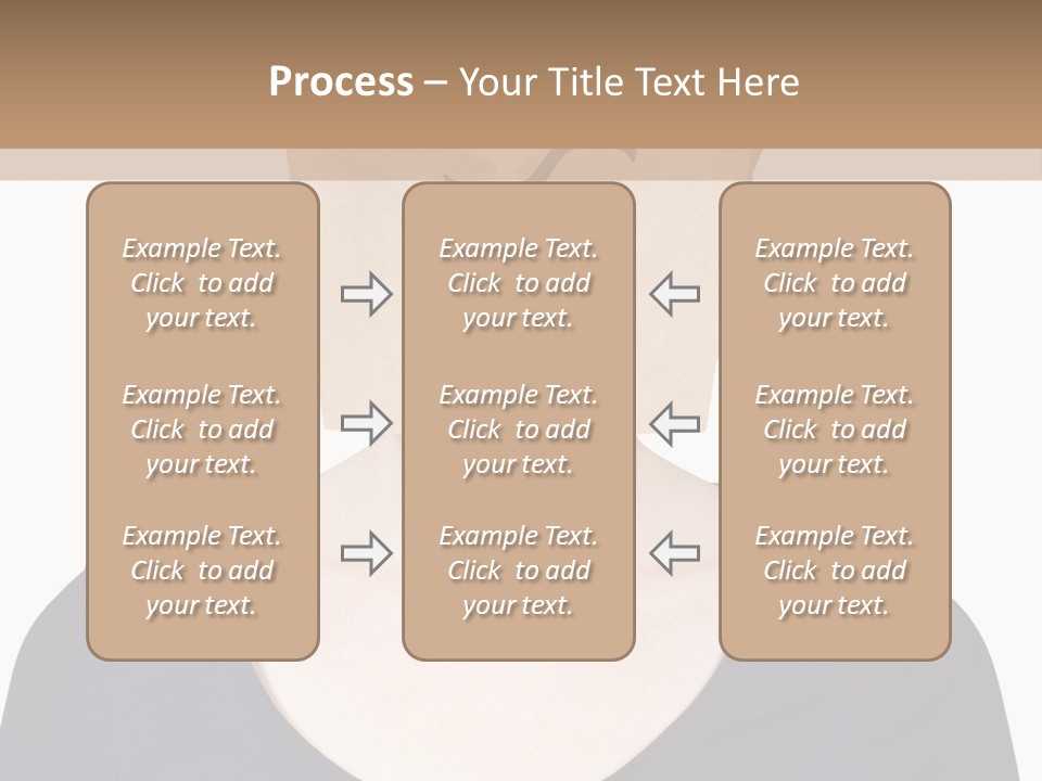 Copy Space Reflect On White PowerPoint Template