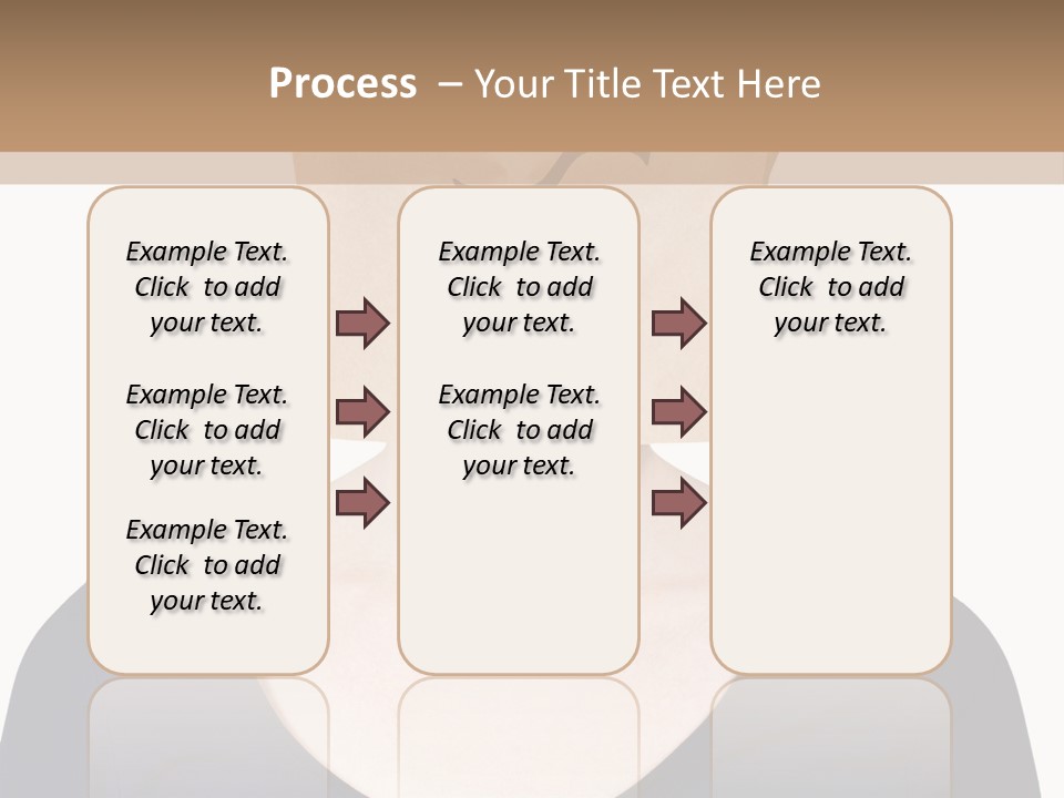 Copy Space Reflect On White PowerPoint Template