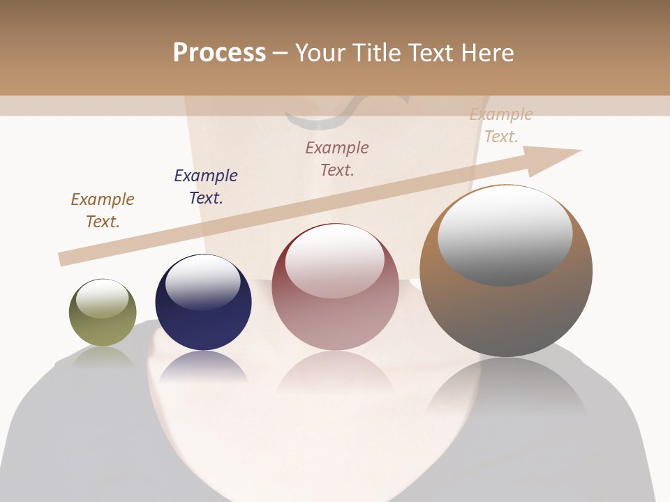 Copy Space Reflect On White PowerPoint Template