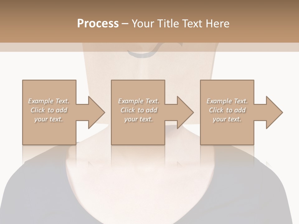 Copy Space Reflect On White PowerPoint Template