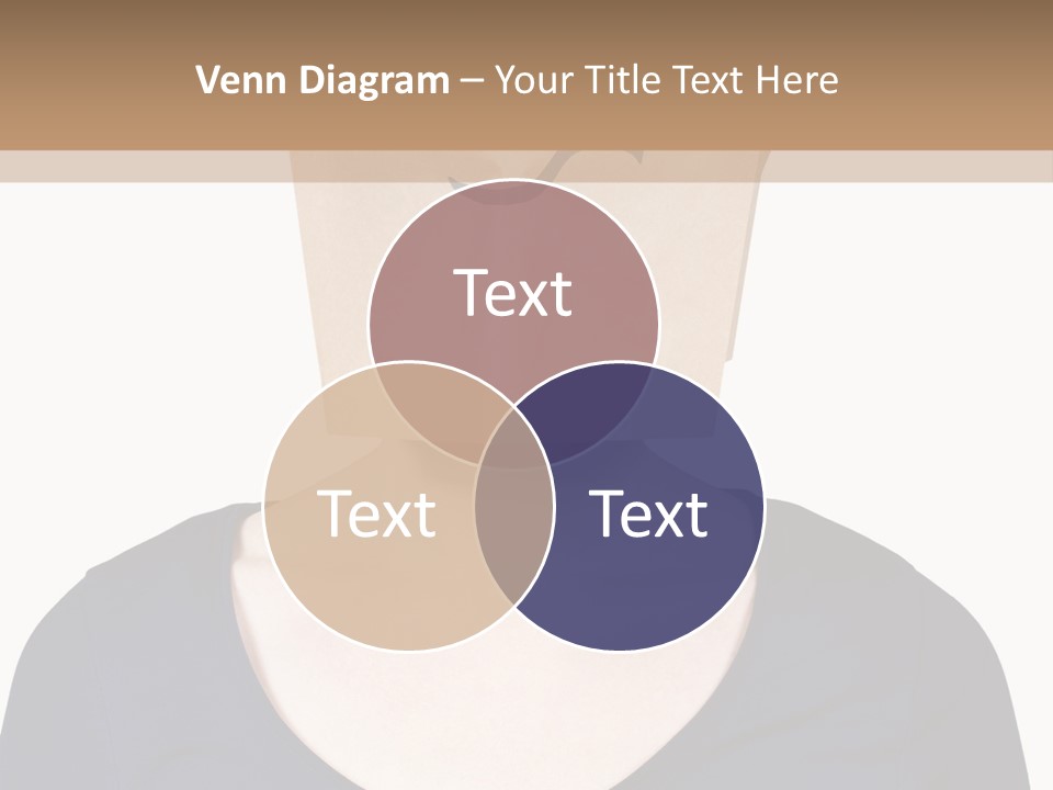 Copy Space Reflect On White PowerPoint Template