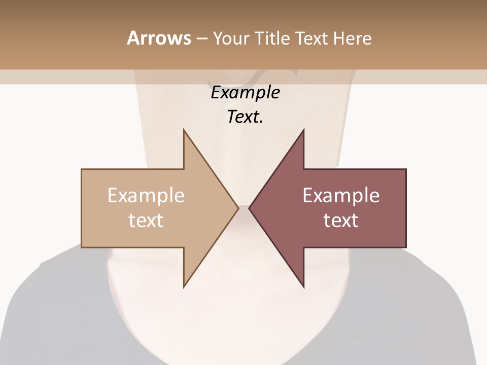 Copy Space Reflect On White PowerPoint Template