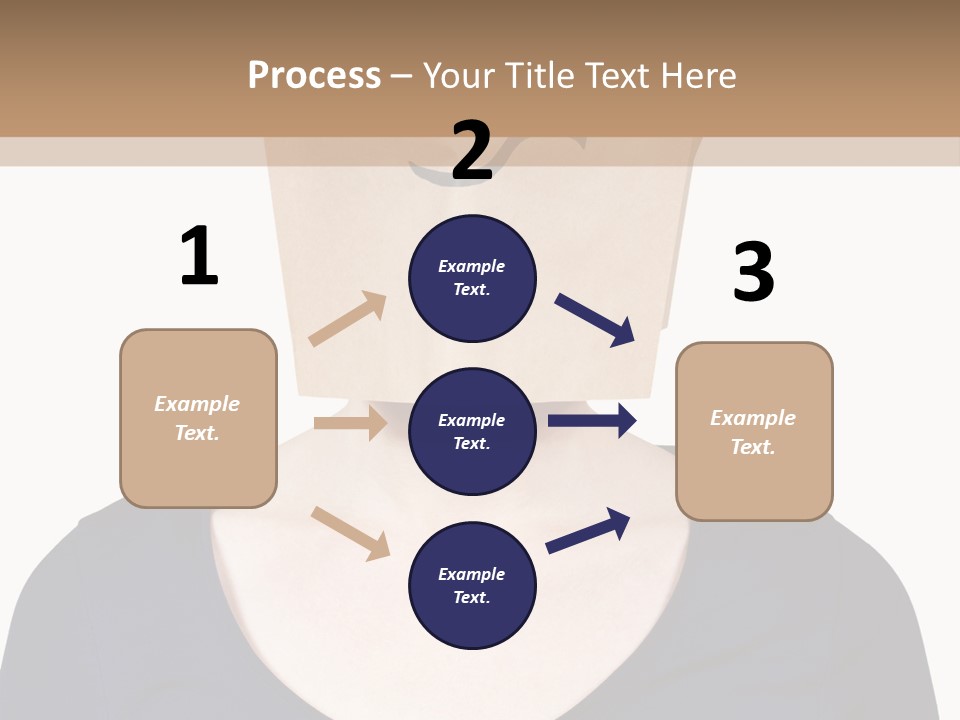 Copy Space Reflect On White PowerPoint Template