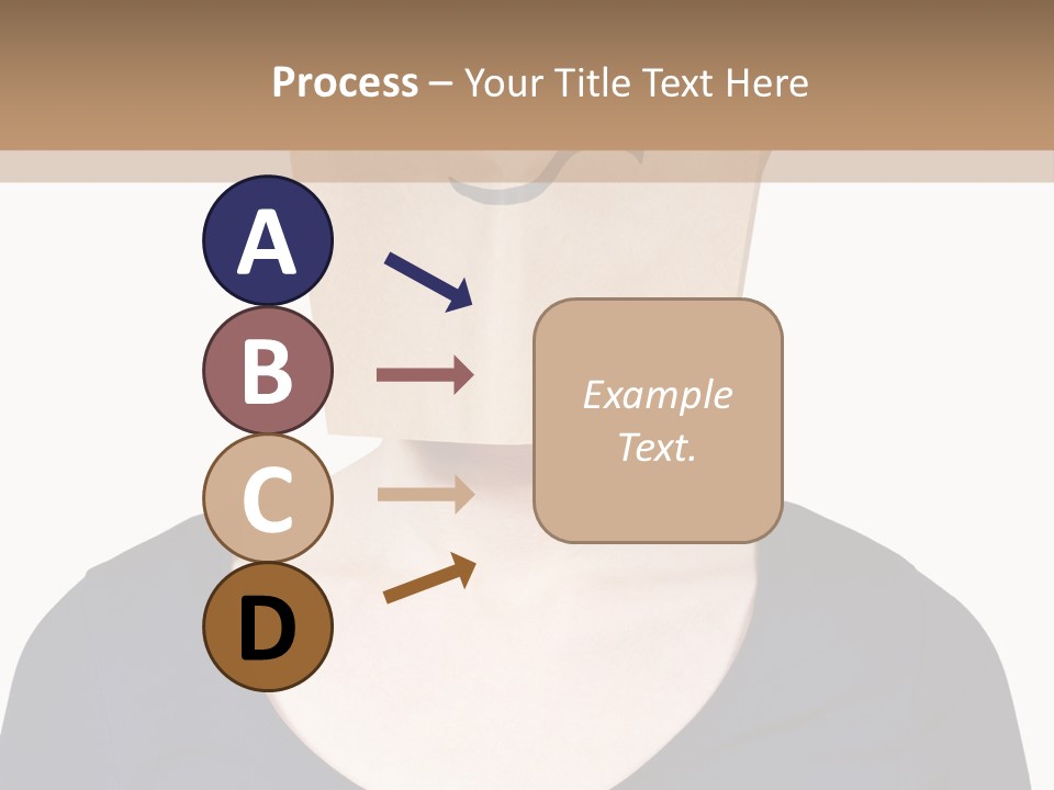 Copy Space Reflect On White PowerPoint Template