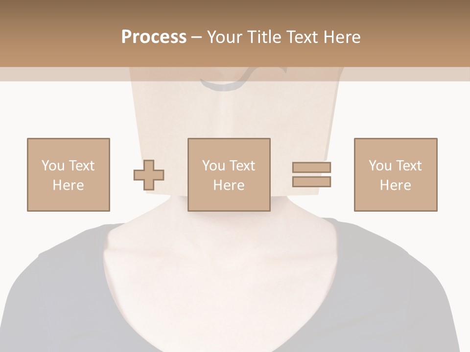 Copy Space Reflect On White PowerPoint Template