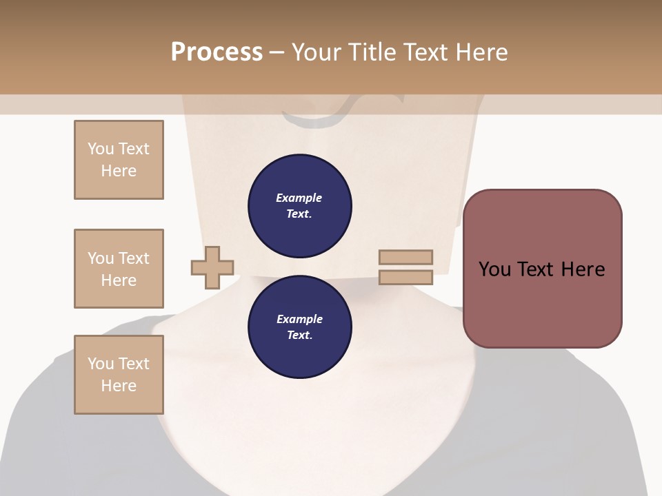 Copy Space Reflect On White PowerPoint Template