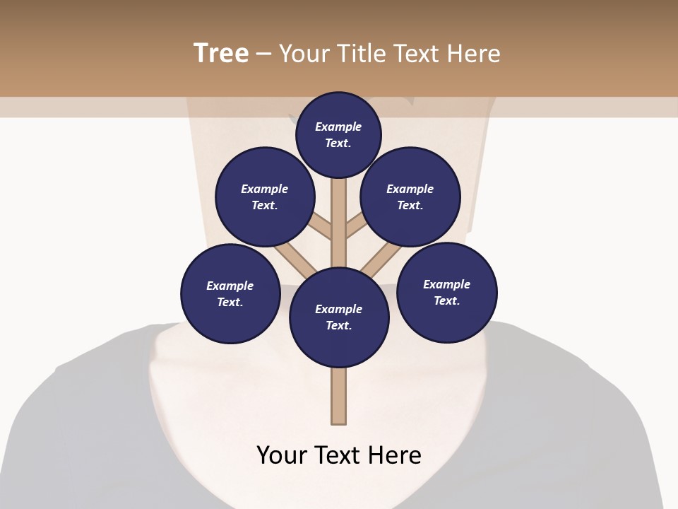 Copy Space Reflect On White PowerPoint Template