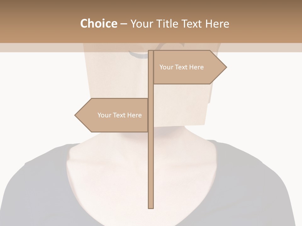 Copy Space Reflect On White PowerPoint Template