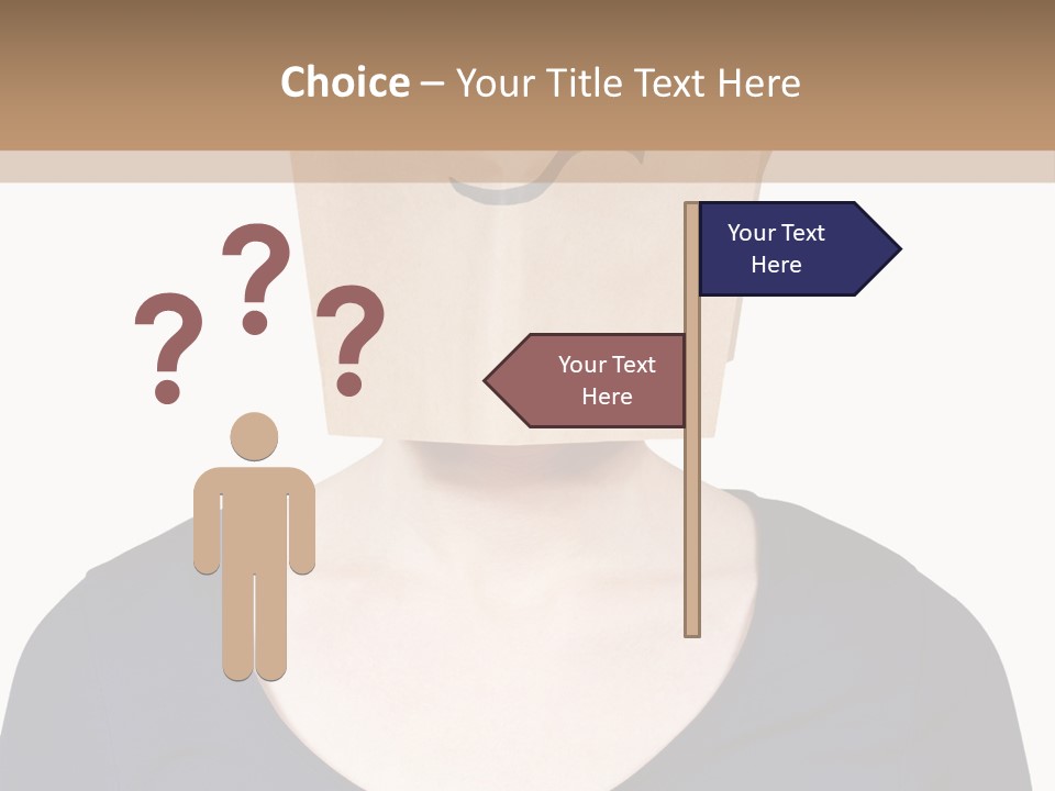 Copy Space Reflect On White PowerPoint Template