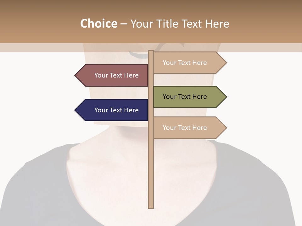 Copy Space Reflect On White PowerPoint Template