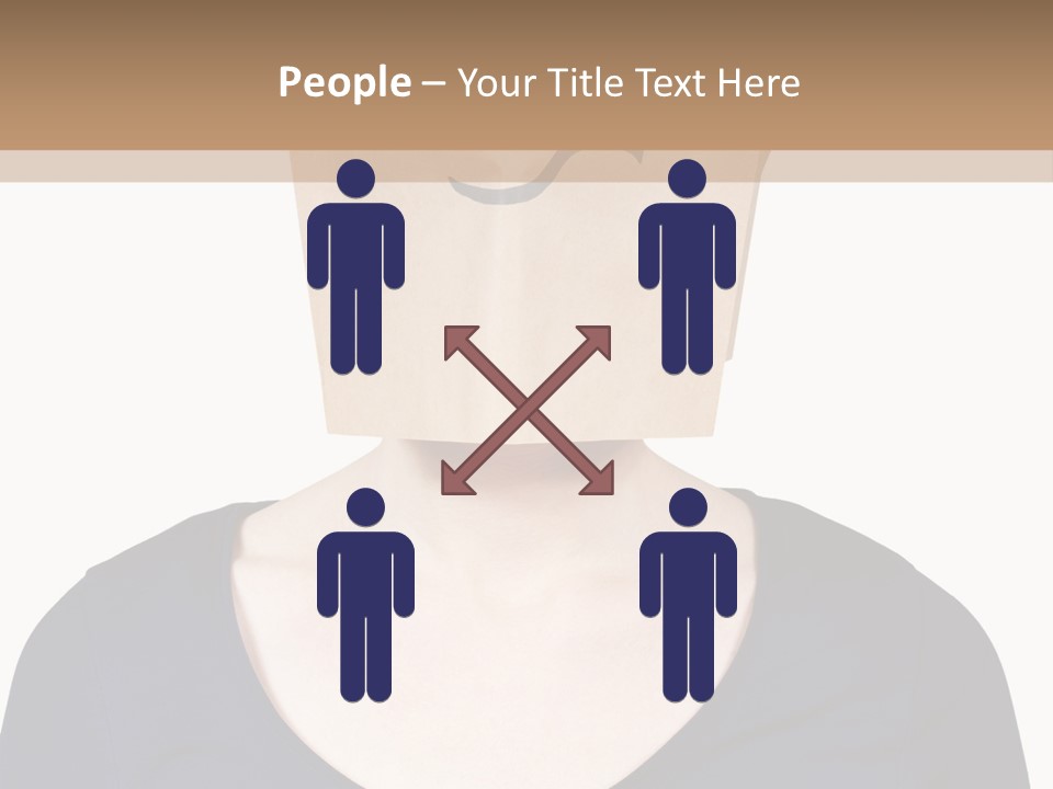 Copy Space Reflect On White PowerPoint Template
