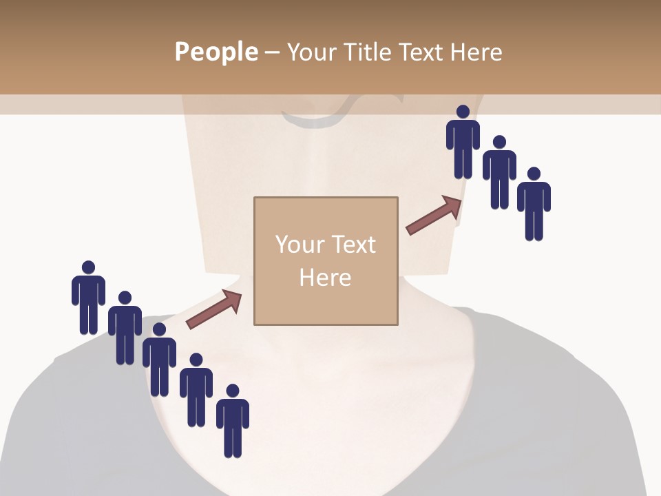 Copy Space Reflect On White PowerPoint Template