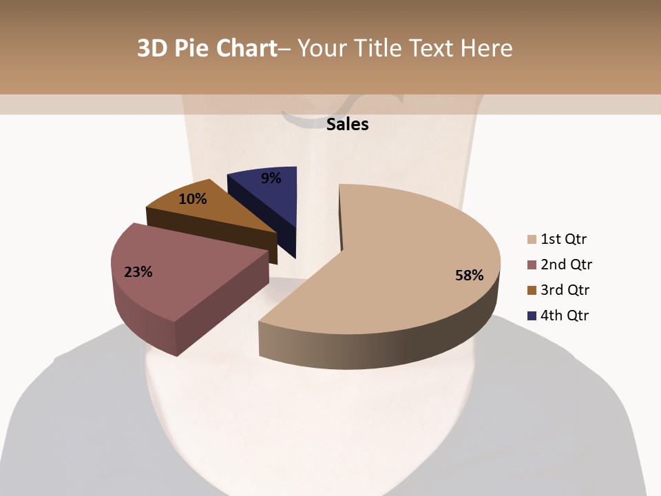 Copy Space Reflect On White PowerPoint Template