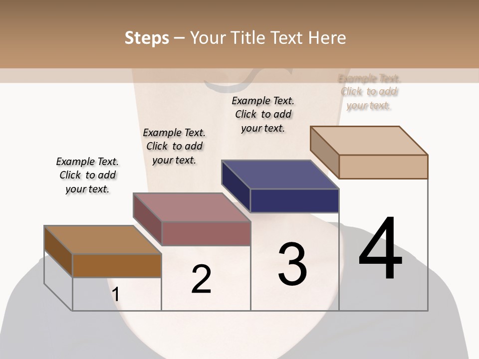 Copy Space Reflect On White PowerPoint Template