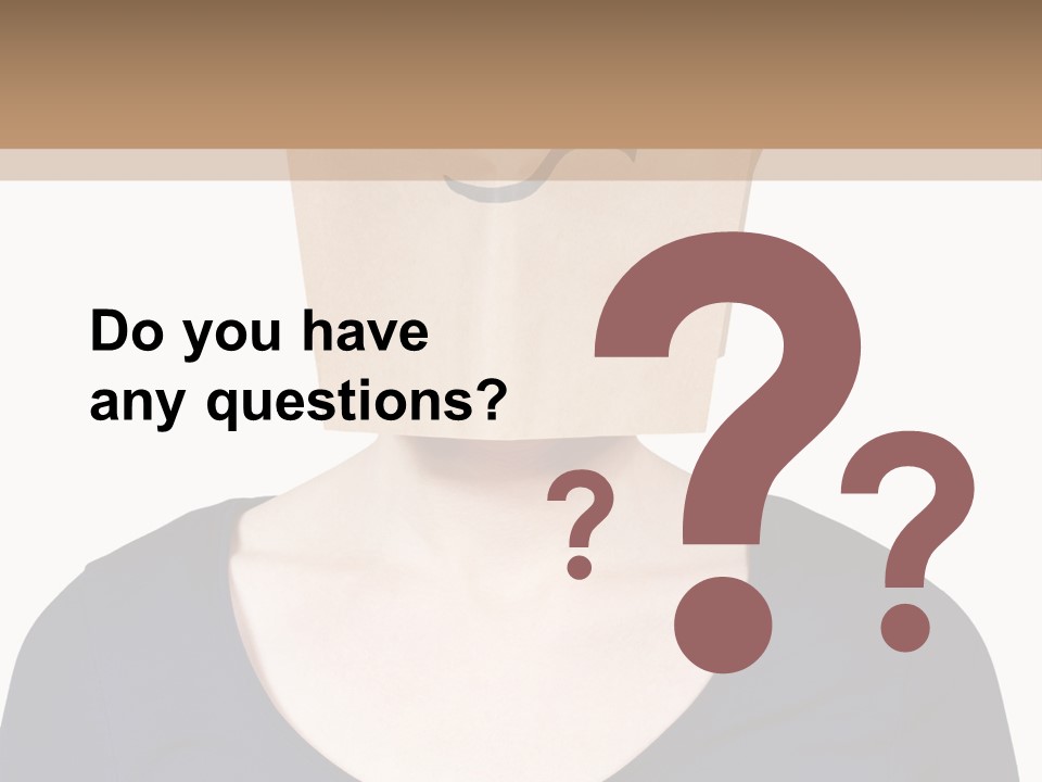 Copy Space Reflect On White PowerPoint Template