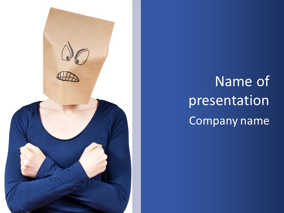 Discontent Depression Dumpishness PowerPoint Template