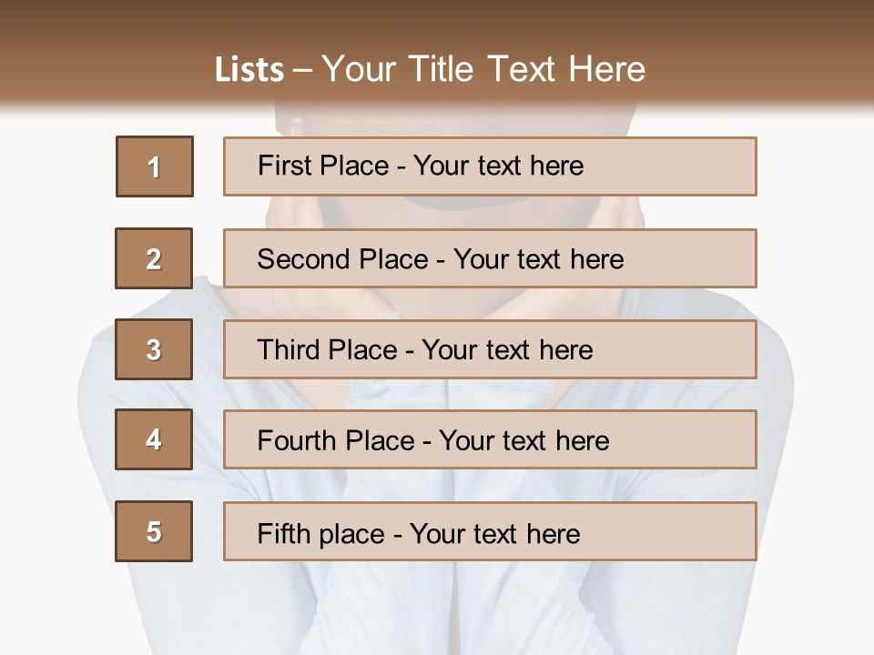 Nod Power Nap Copy Space PowerPoint Template