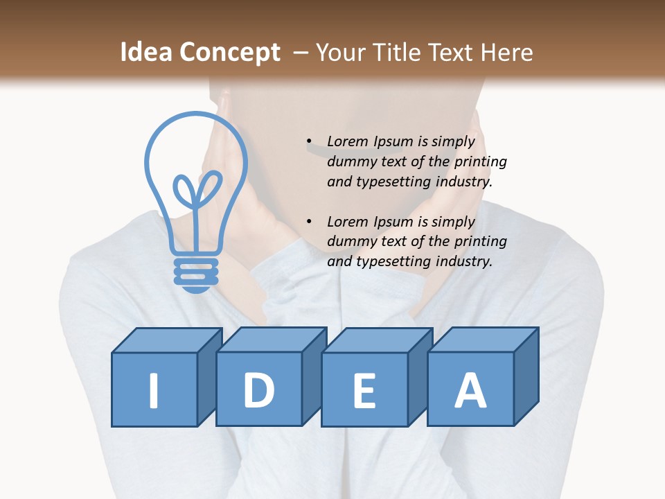 Nod Power Nap Copy Space PowerPoint Template