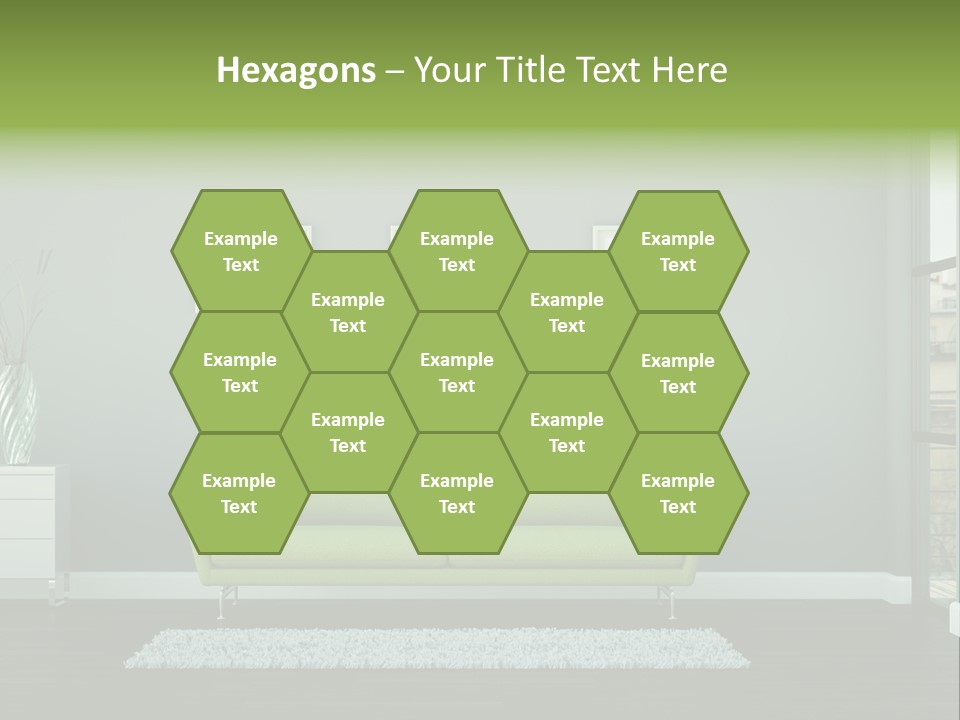 Lounge Interiors Flat PowerPoint Template