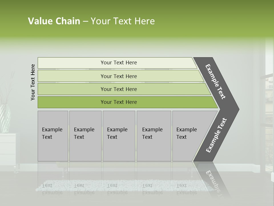 Lounge Interiors Flat PowerPoint Template