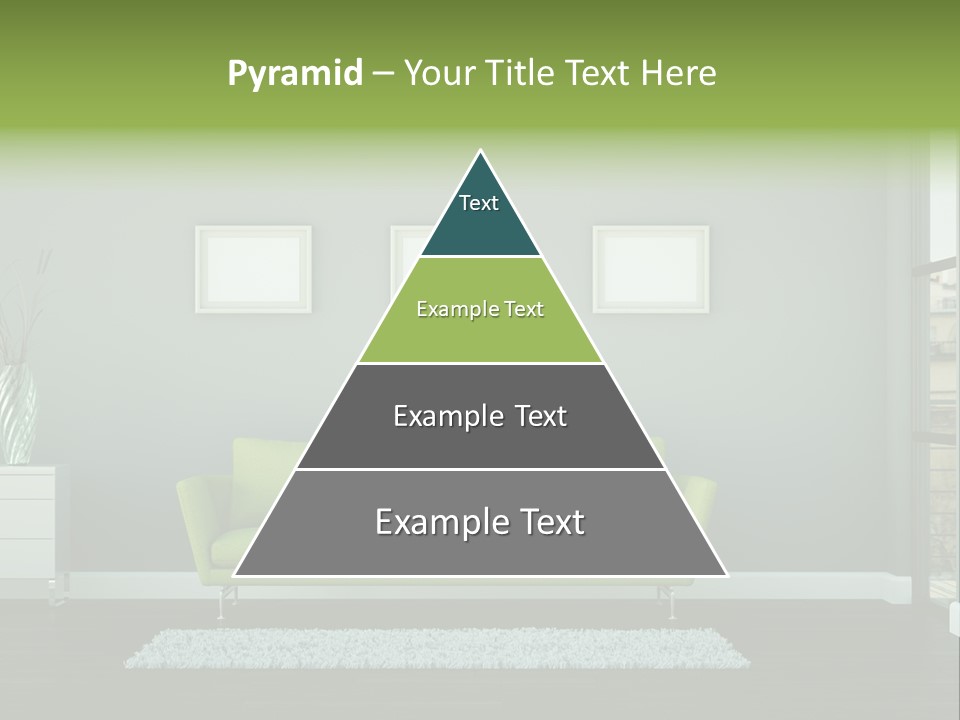 Lounge Interiors Flat PowerPoint Template