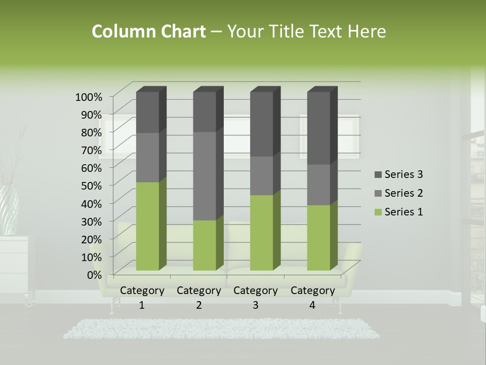Lounge Interiors Flat PowerPoint Template