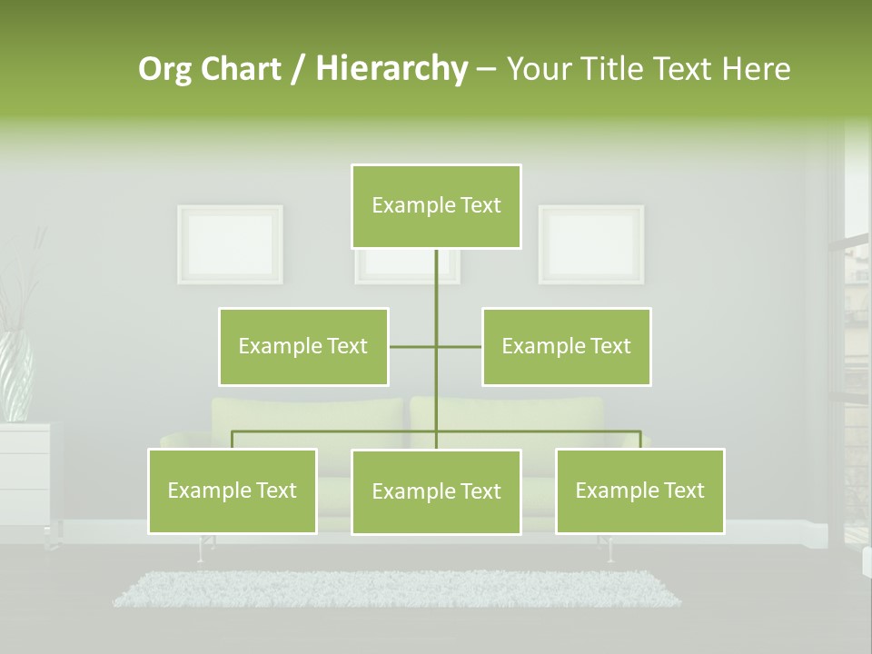 Lounge Interiors Flat PowerPoint Template