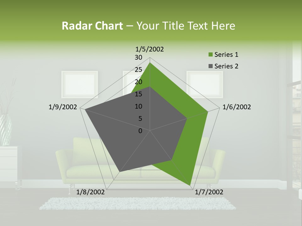 Lounge Interiors Flat PowerPoint Template