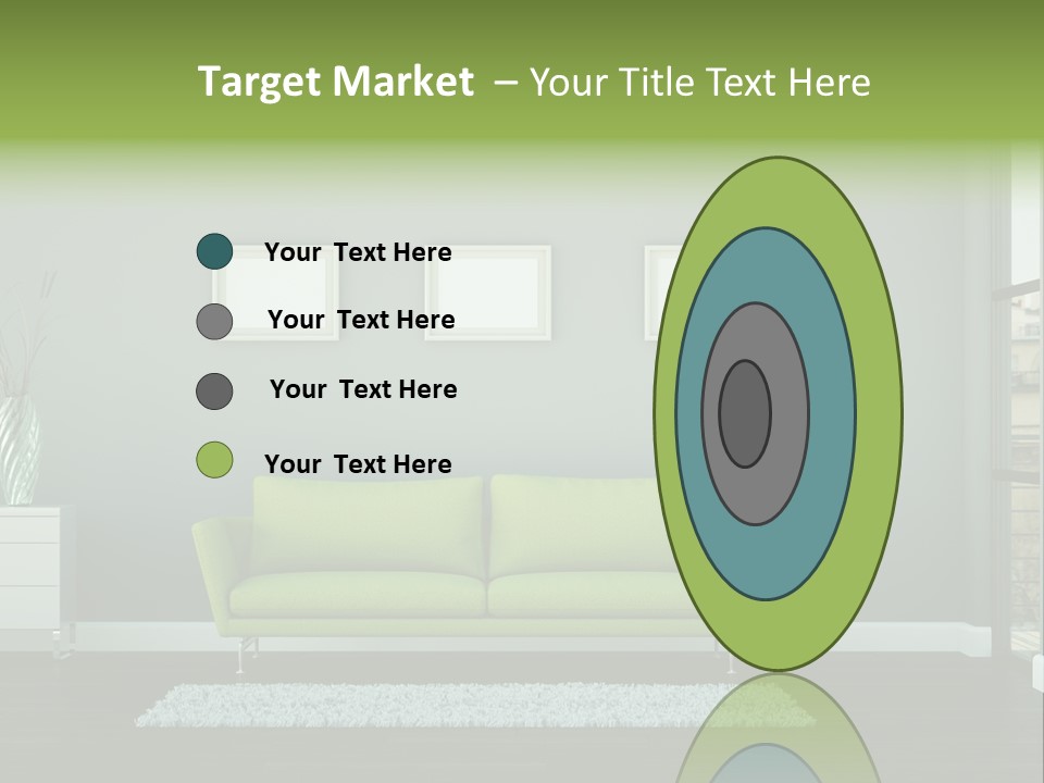 Lounge Interiors Flat PowerPoint Template