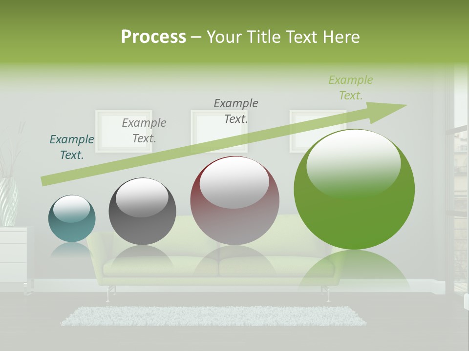 Lounge Interiors Flat PowerPoint Template